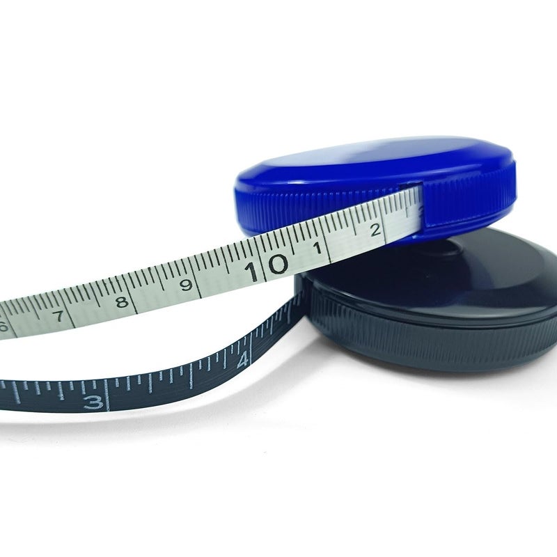 FKEYTO Professional Body Measuring Tape, 4 Pack Retractable Fabric Tape Measure Set for Sewing, Body Measurement, Tailoring (Black, Blue, Yellow) - Image 3